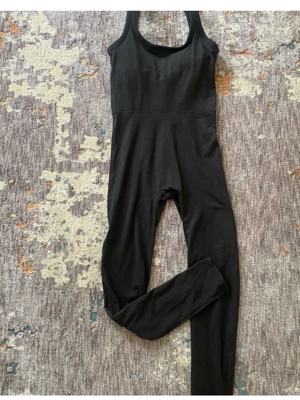 Vuori Black Sleeveless Stretch Jumpsuit